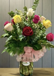 Rainbow of Roses from Martha Mae's Floral & Gifts in McDonough, GA